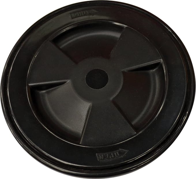 Rond inspectieluik - 130mm - Zwart