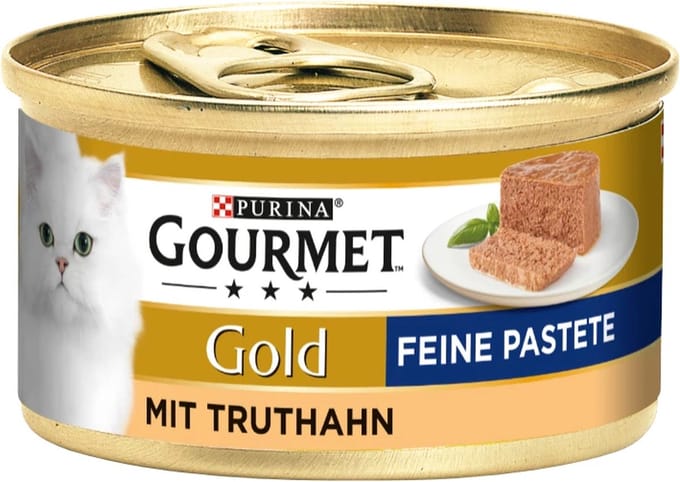 GOURMET Gold Fijne Paté 12 x 85 g Kalkoen