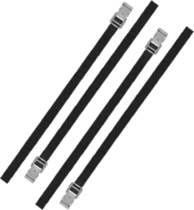 Proplus caravan/camper fietsen spanbanden/sjorbanden/bindriemen - 4x stuks - 100 cm - Auto/caravan/camper fiets accessoires