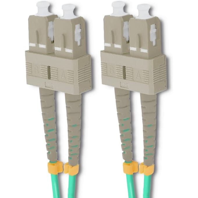 Qoltec glasvezel patchcord SC/UPC-SC/UPC |   Multimode |   50/125 |   OM4 |   Duplexwoning |   2m