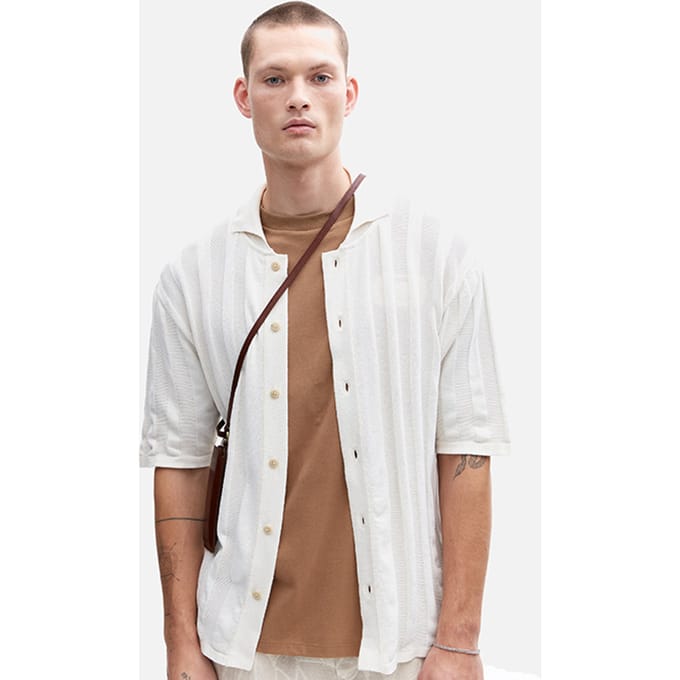 The Goodpeople Pvest White Maat: M | Casual Overhemden Outlet | Heren | Wit