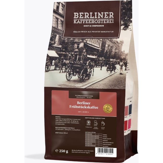 Berliner Kaffeerösterei Berlijn ontbijtkoffie 250g