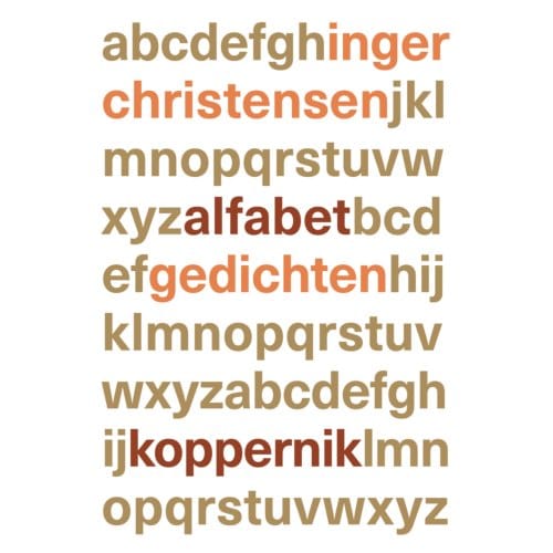 Alfabet - Inger Christensen