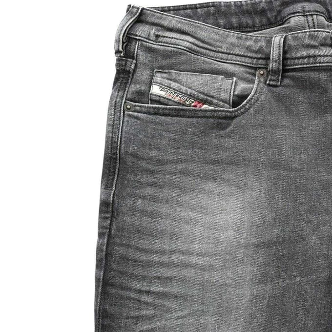 Diesel Heren 1979 Sleeker Faded Jeans (Grijs)
