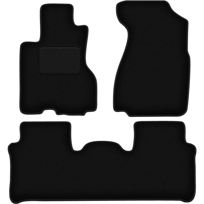 Zwarte velours vloermatten voor: Honda CR-V II SUV (2001-2006)