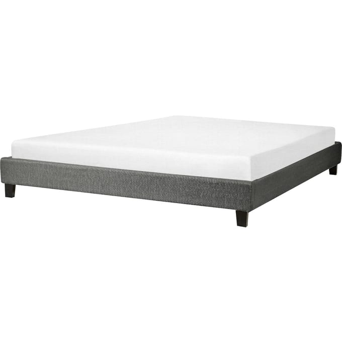 ROANNE - Tweepersoonsbed - Grijs - 180 x 200 cm - Polyester