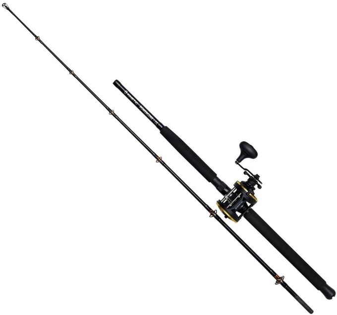 Kinetic Powercore Cc Trolling-combo 2 Stukken Zwart 2.02 m / 300-1000 g