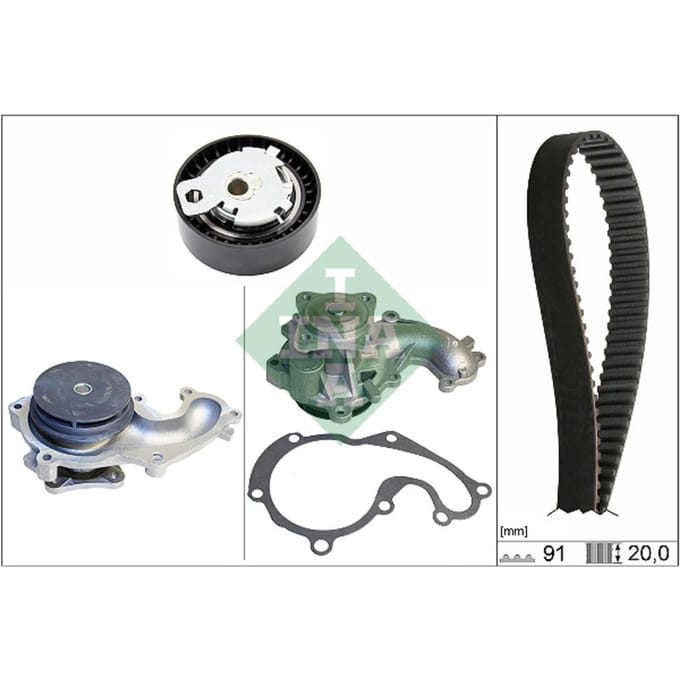 Schaeffler Ina Waterpomp + distributieriem set INA 530 0142 30