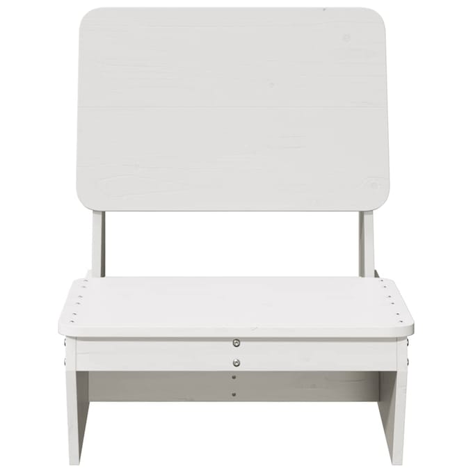vidaXL - Tuinstoel - 60x64x70,5 - cm - massief - grenenhout - wit
