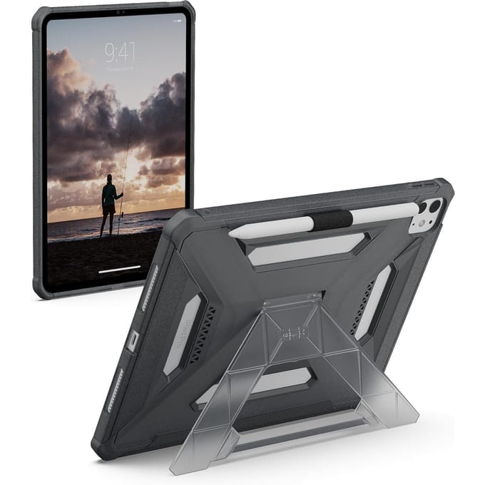 UAG Scout Plus backcover met stand voor de Apple iPad Pro 11 (2025) M5 / (2024) M4 - Ash