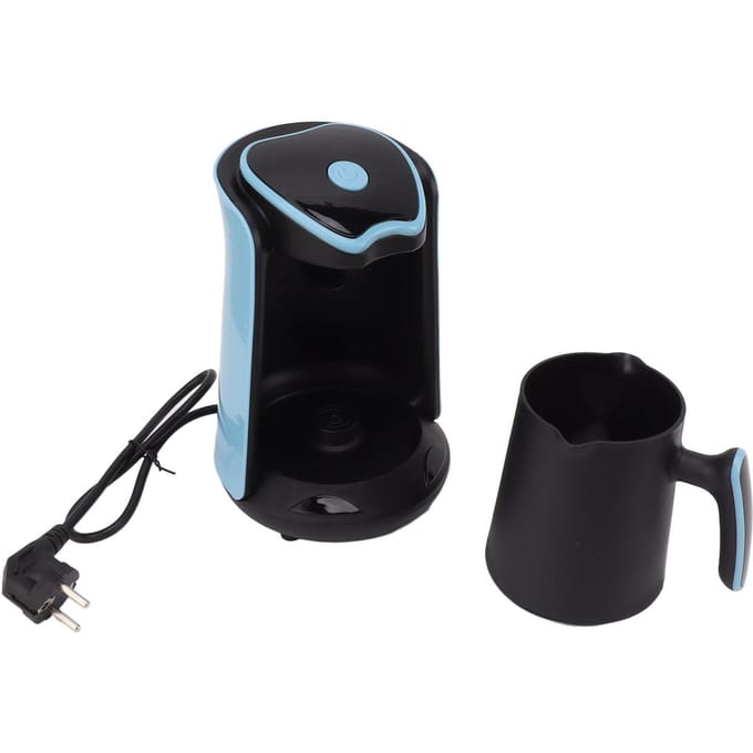 500ml Koffiepot Roestvrij Staal Elektrische Thermische Koffiemaker voor Kantoor Blauw L black