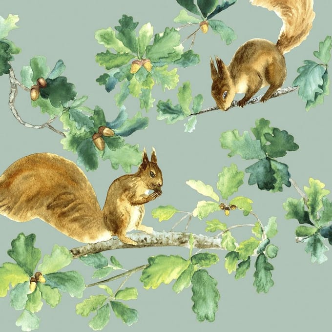 P+D Lunch servetten - Squirrels