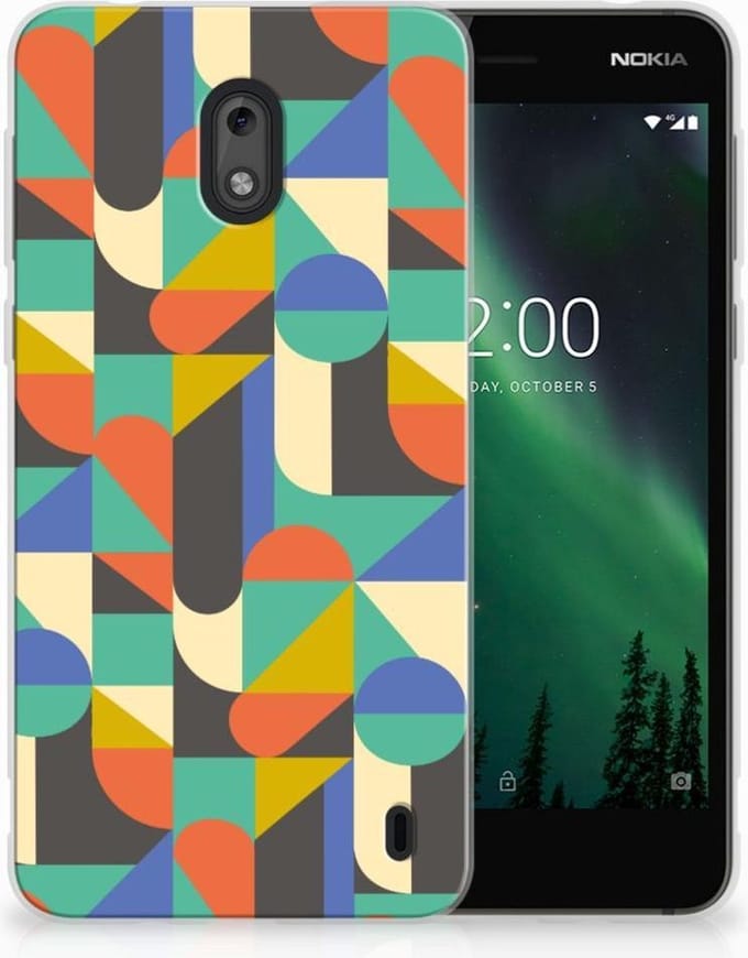 Nokia 2 TPU bumper Funky Retro