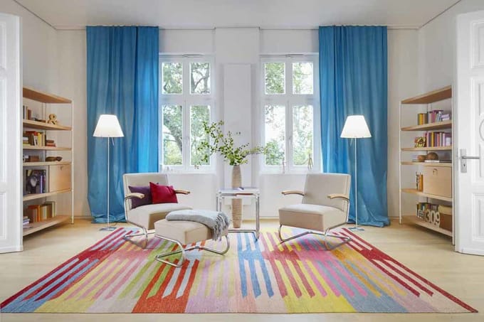 Thonet - S 411 H Kruk - Leer zwart