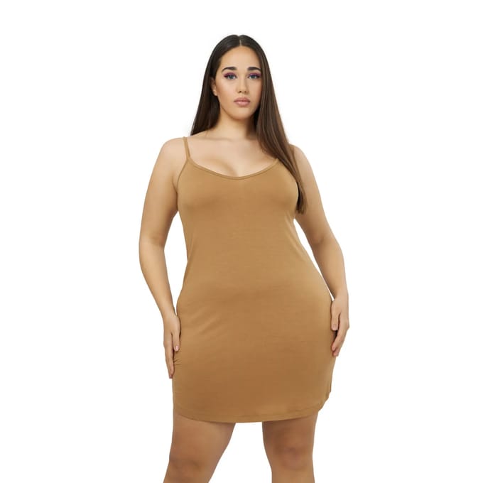 Mouwloze Viscose Jurk Dames Mat Fashion Basic