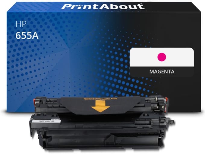PrintAbout huismerk Toner 655A (CF453A) Magenta Geschikt voor HP