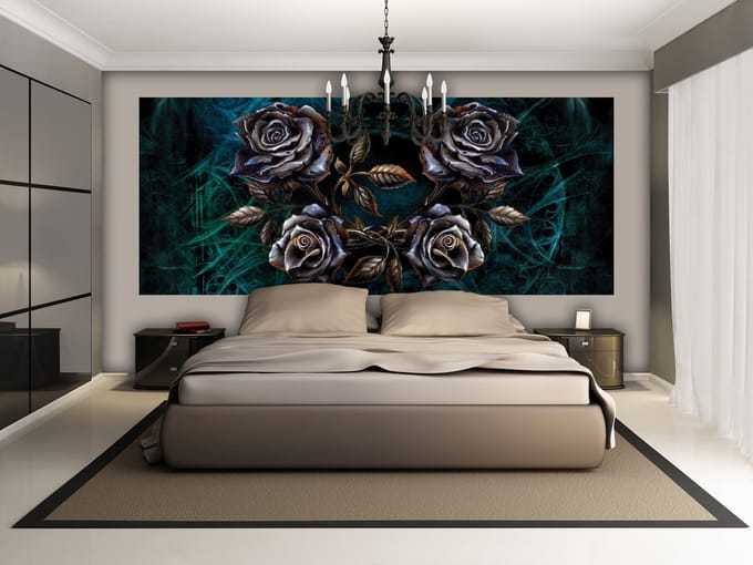Alchemy Roses Tattoo Photo Wallcovering