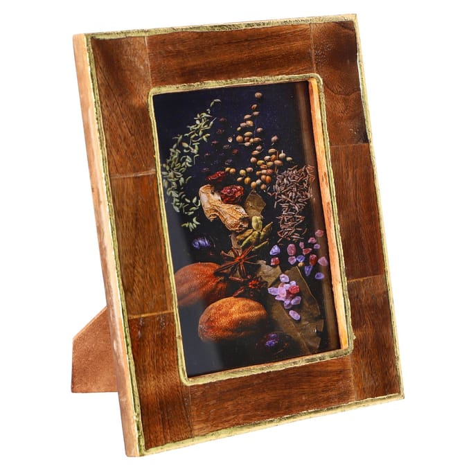 Fotolijst "Jim" 13x18 naturel/goud hout