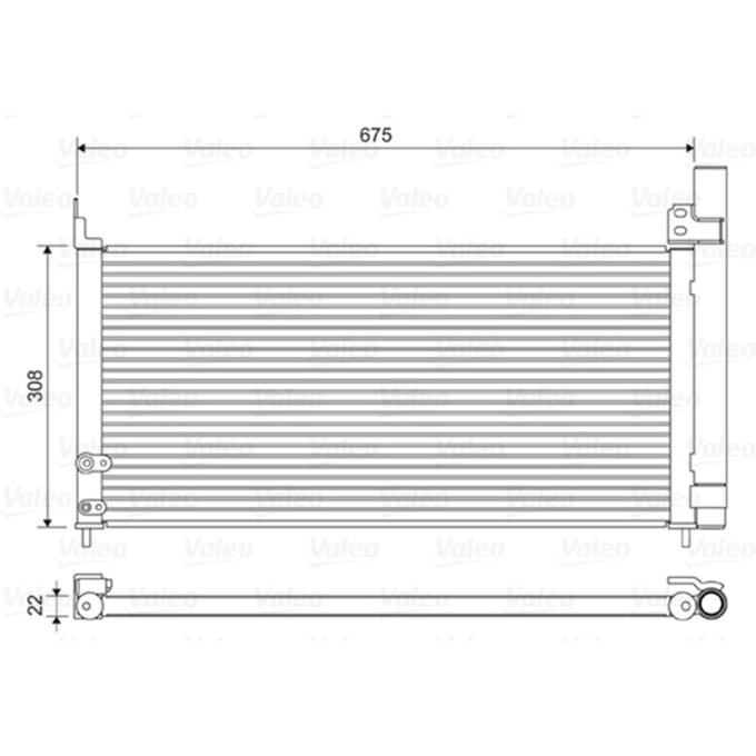 Condensator, airconditioning VALEO 814415