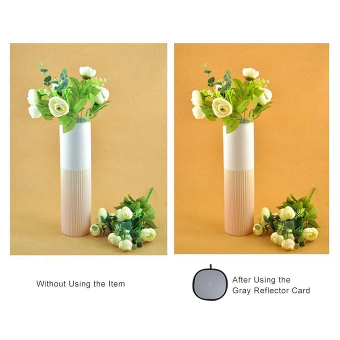 60 cm / 24 inch opvouwbare grijs/witbalans 18% grijs grijze referentiereflectorkaart met draagtas gray