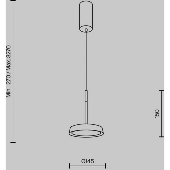 Maytoni LED hanglamp El, Ø 15,3 cm, goud, aluminium