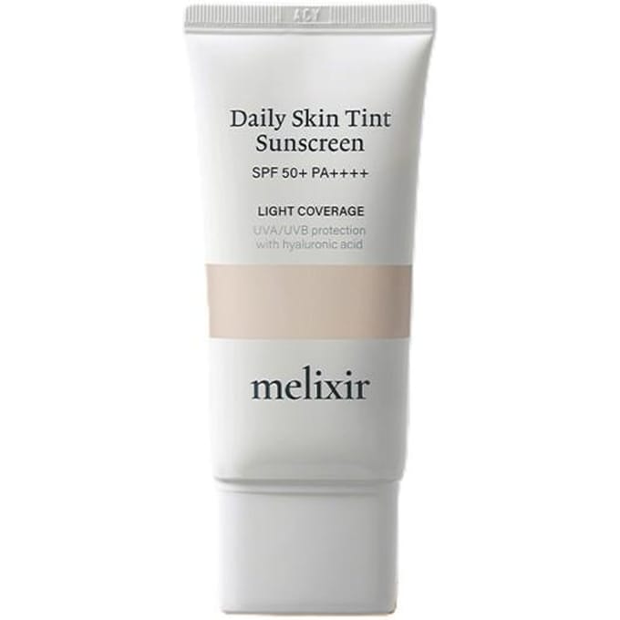 [melixir] Dagelijkse huidtintzonnebrandcrème (2 kleuren) SPF 50+ PA++++ 50ml 21 Light Rosy white