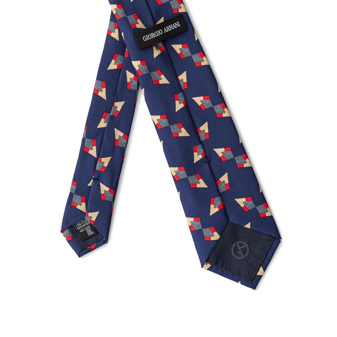 Geometric zijde stropdas moderne stijl