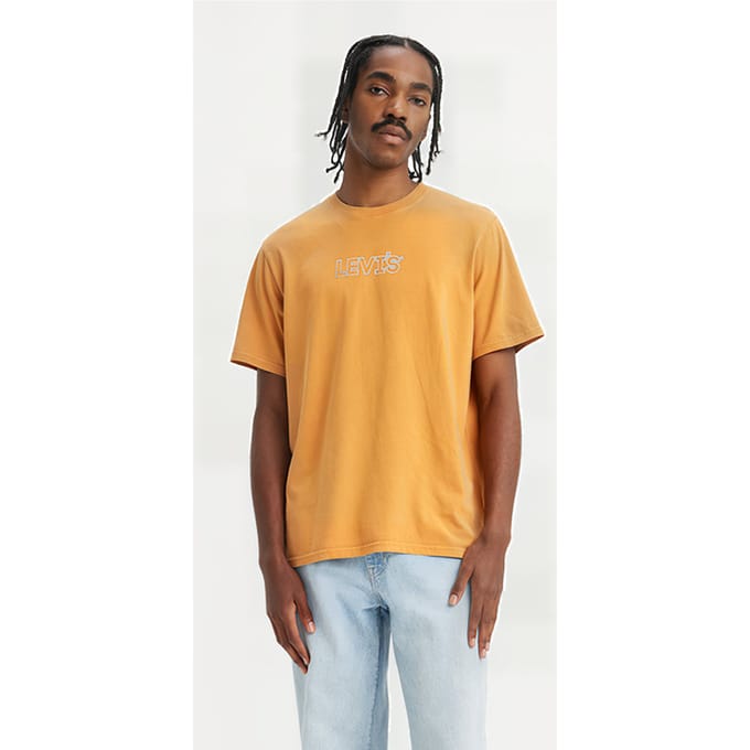 Levi's Ss Printed T-shirt Orange Größe: S | Bedruckte T-Shirts Outlet | Herren | Orange