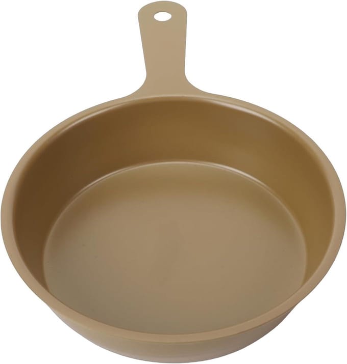 Mini Koekenpan - Kleine Pan - Ontbijt Bakken - Antiaanbaklaag - 13 cm Diameter - Khaki