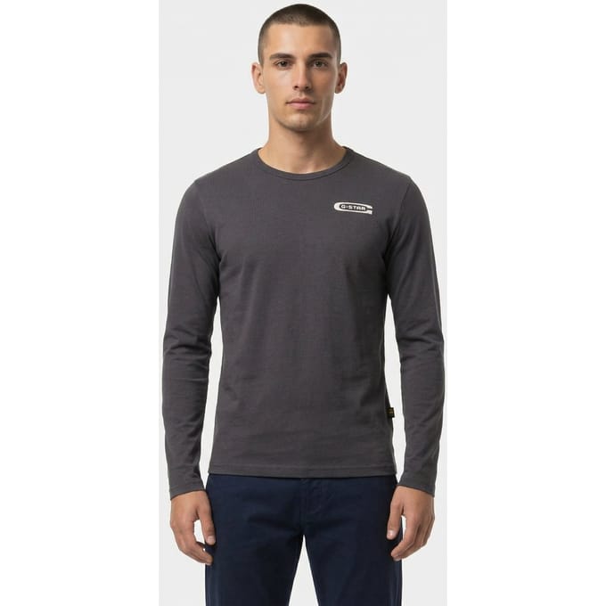 G-Star Old Skool Gr R T L/s Shadow Taglia: S | Magliette basic Outlet | Uomo