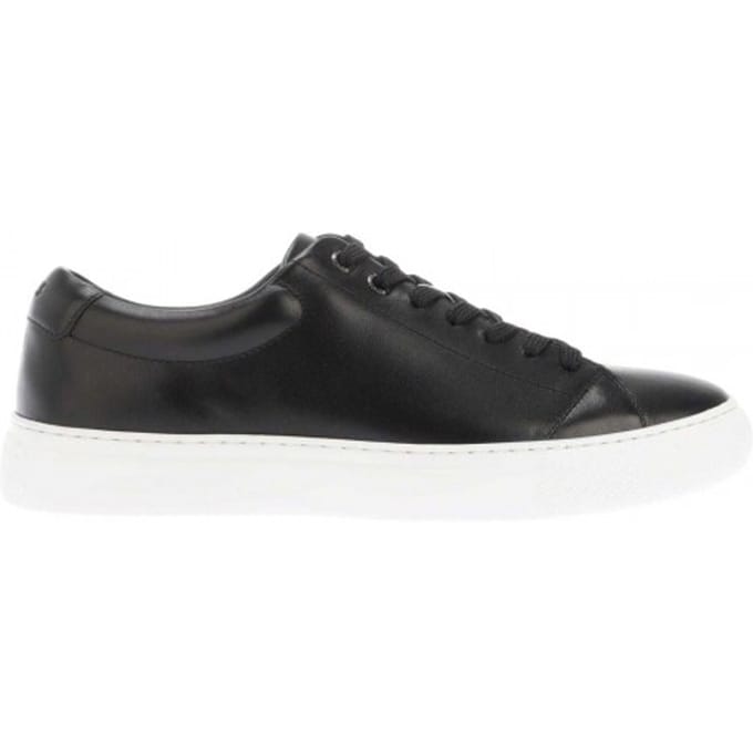 Boss Heren Enlight Leren Trainers (Zwart)