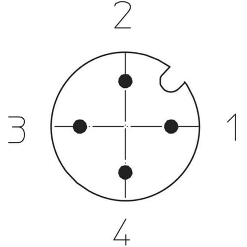 Lutronic 1086 Sensor/actuator connector, geassembleerd M12 Aantal polen (sensoren): 4 Stekker, recht 5.00 m 1 stuk(s)