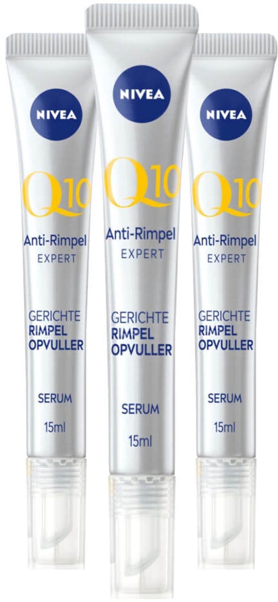 NIVEA - Q10 Serum Rimpelopvuller - 3 x 15 ml - Voordeelverpakking
