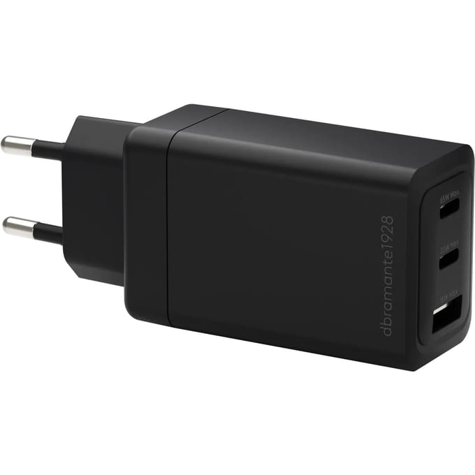 dbramante1928 Re-charge Oplader 2x USB-C 65W en USB-A 18W - Zwart