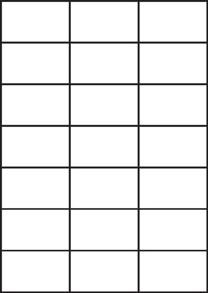 A4 etiketten 70 x 42,3 mm wit (100 vel)