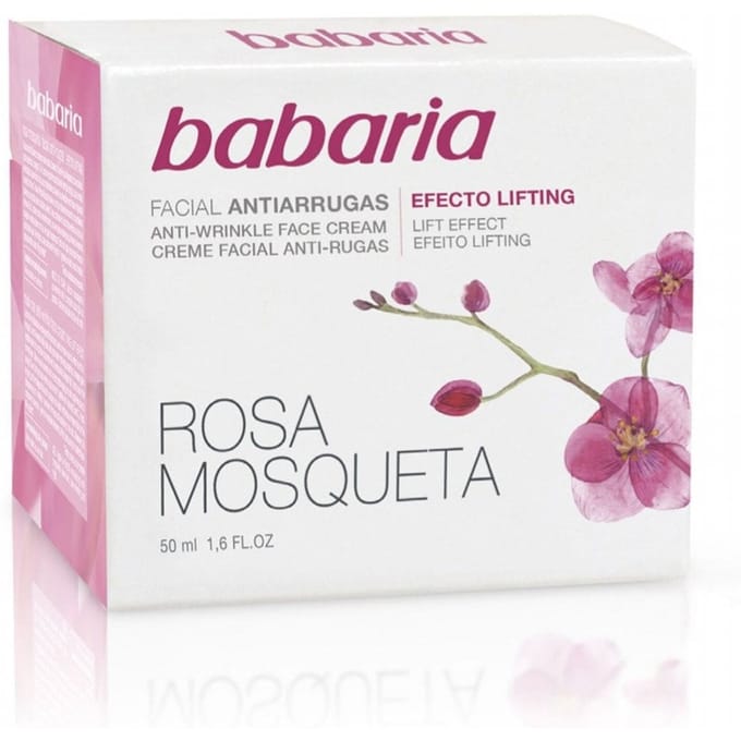 Anti-rimpel gezichtscrème met rozenbottel - Babaria - LIFTEND EFFECT - 50ml