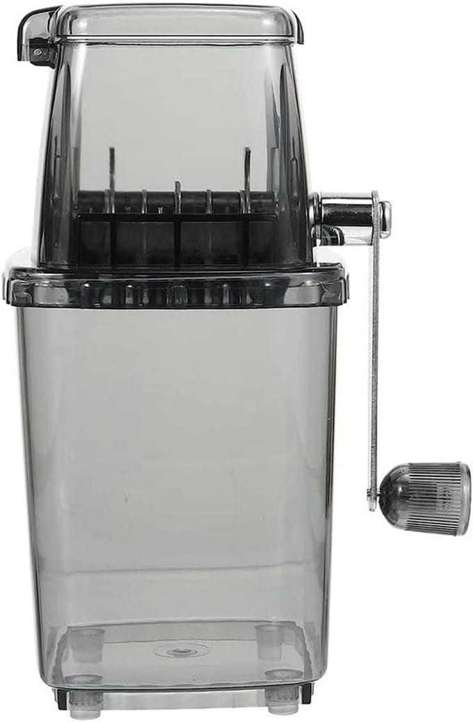 IJs Crusher - Handmatige IJsmaker - Drankjes Koelen - Compact Ontwerp - 2 Liter - Zwart