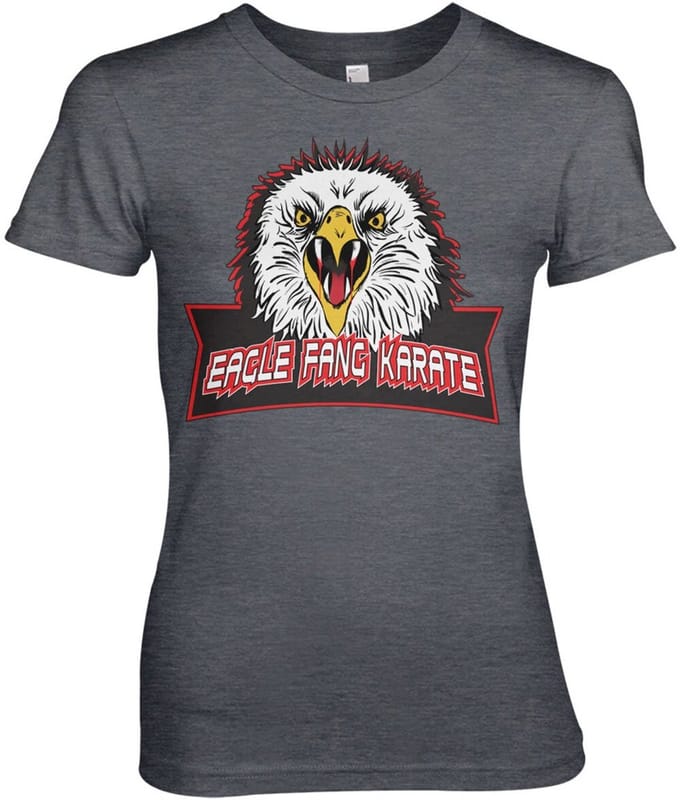 Cobra Kai Eagle Fang Karate Girly Tee dames-T-shirt Dark-Heather