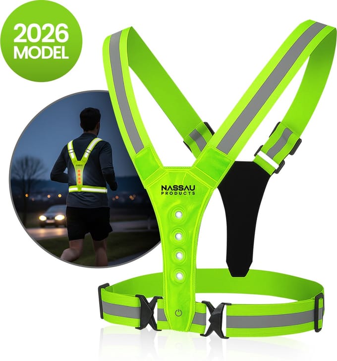 Hardloop Verlichting - Hardloopvest - Inclusief USB Lader - - Reflecterend Hesje - Running vest - Hardloopvest Oplaadbaar