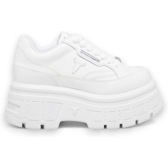 Windsor Smith Witte Chunky Leren Sneakers - Swerve