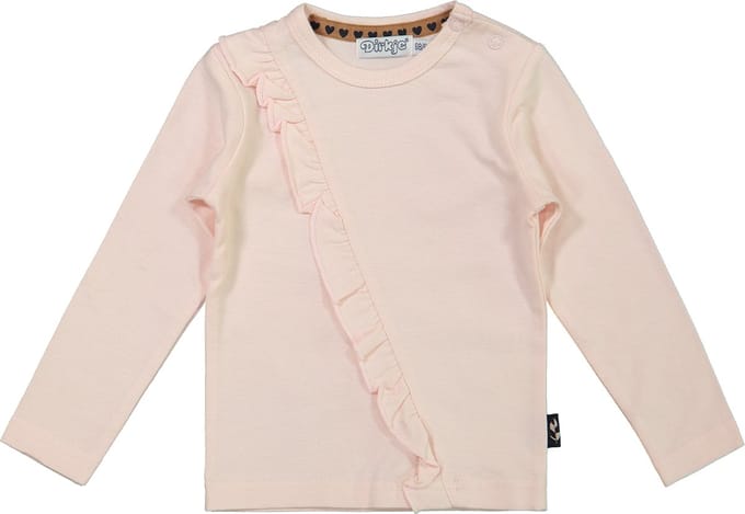 Dirkje - Pink Ruffle Longleeve-80