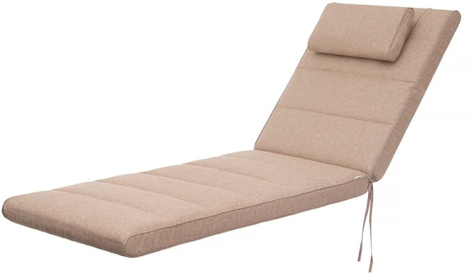 Tuinkussen Ligkussen Ligbed Alicante Beige - Waterafstotend - 7cm Dik- Duurzaam - Multifunctioneel- Massief Schuim