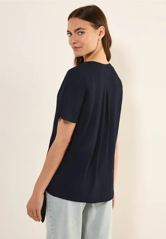 Blouse shirt met knoop