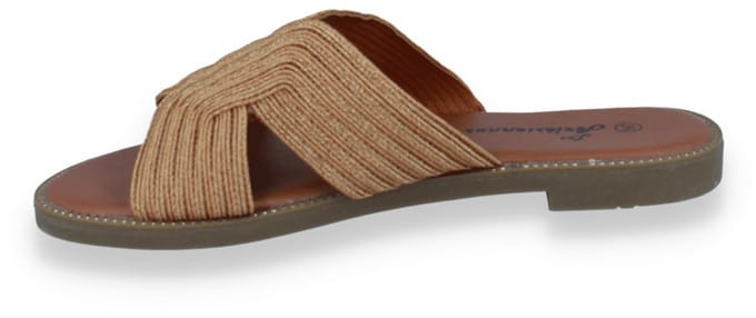 Mode-mania Dames Slipper | Oranje | Maat: 37