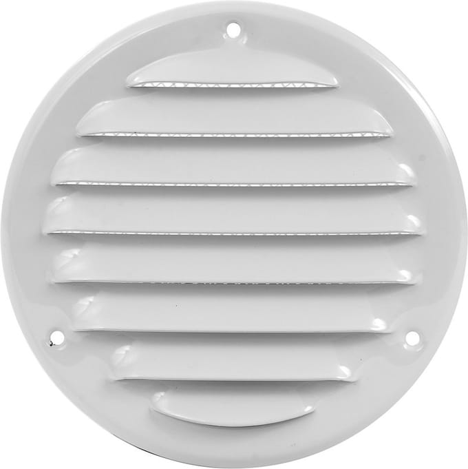 Paneir Airdesigns- metaal - omgezette rand - opbouw - aanvoer & afvoer / net - wit