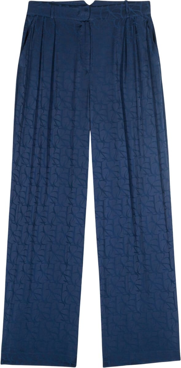 BA&SH - Broek Print Ba&sh Moloy Pantalons Print Moloy Pant Bleunuit 0335