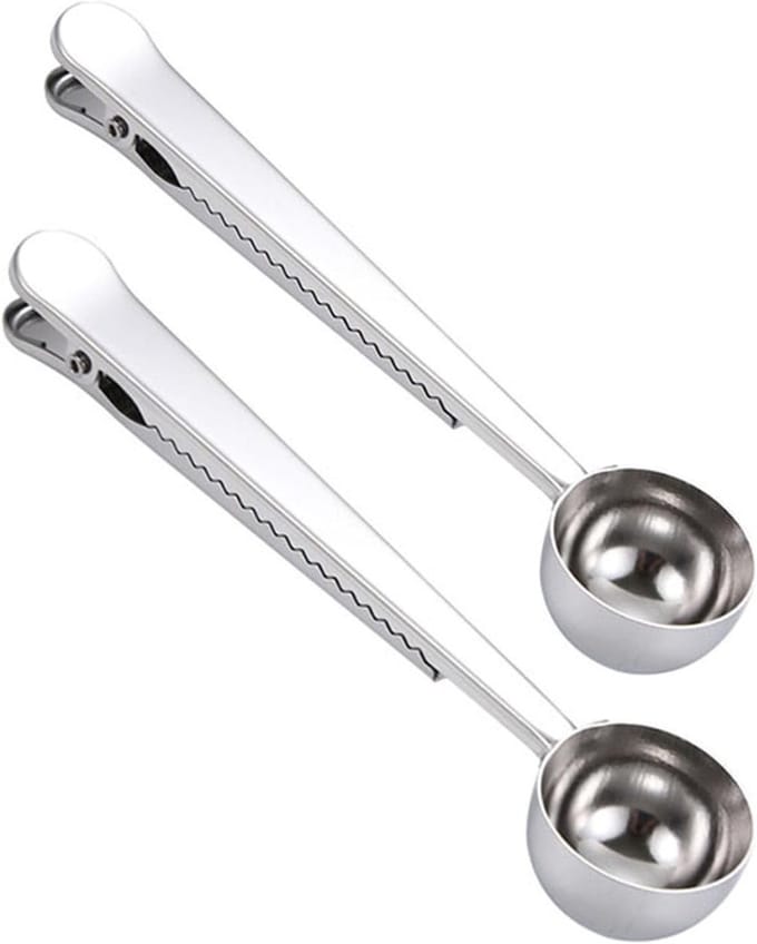 Dailygoods - CHENGZI Roestvrijstalen multifunctionele maatlepel afdichtingsclip