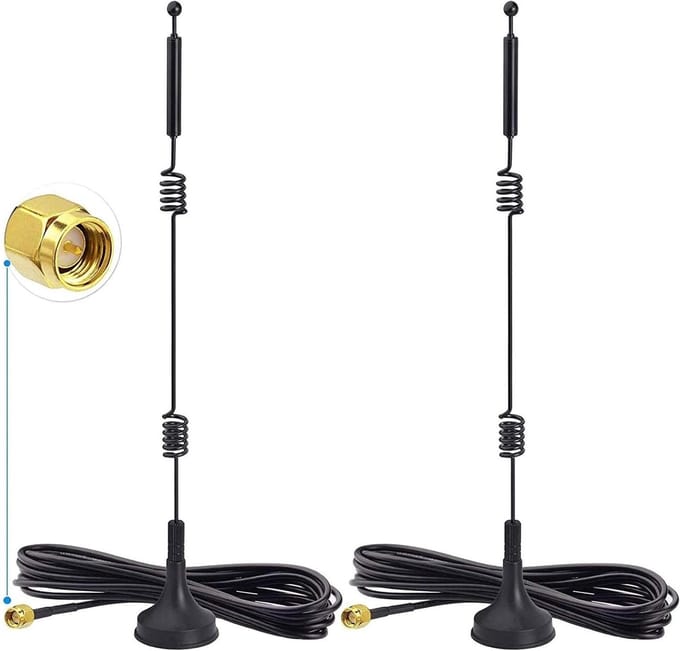 Solidchoice - Dual Band WiFi Antenne met Magnetische Basis (2-Pack)