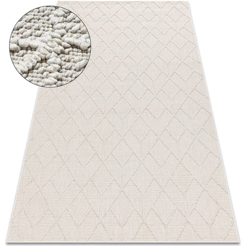 Kleden Rugsx Tapijt JERSEY 19231 crème - Geometrisch structure 60x100 cm