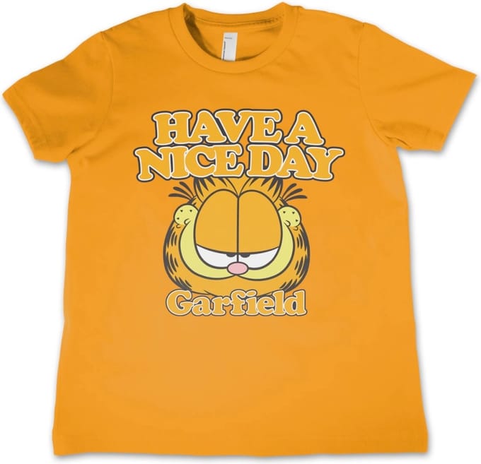 Garfield Kinder Tshirt -Kids tm 10 jaar- Have A Nice Day Oranje